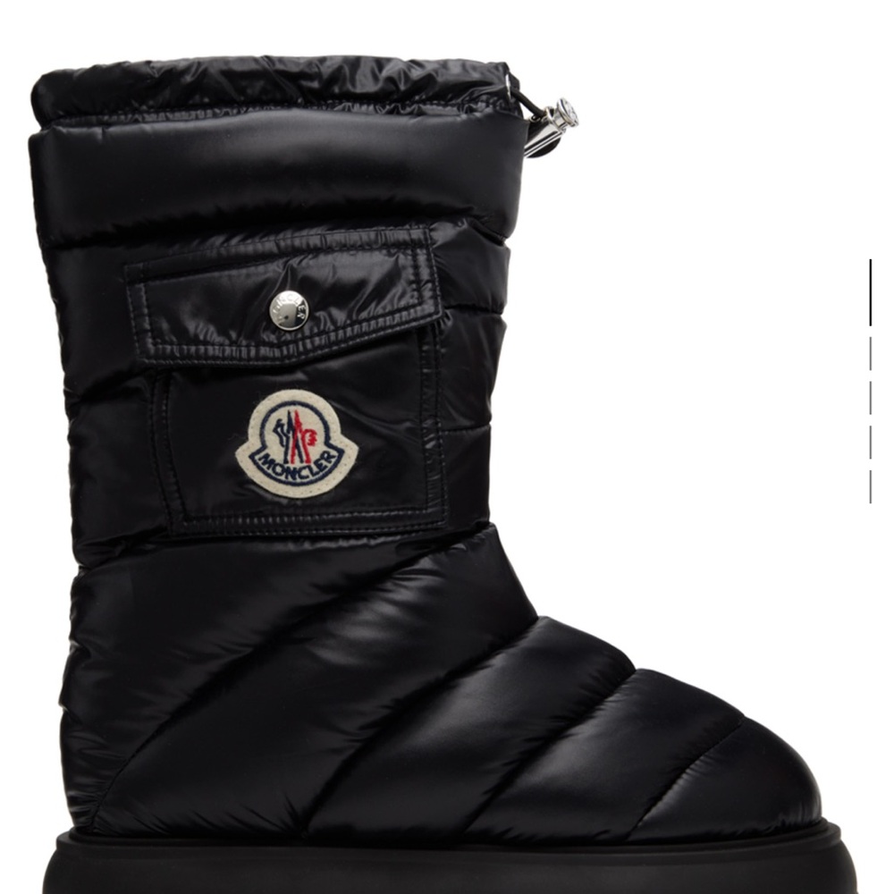 Moncler Black Quilted Winter Boots